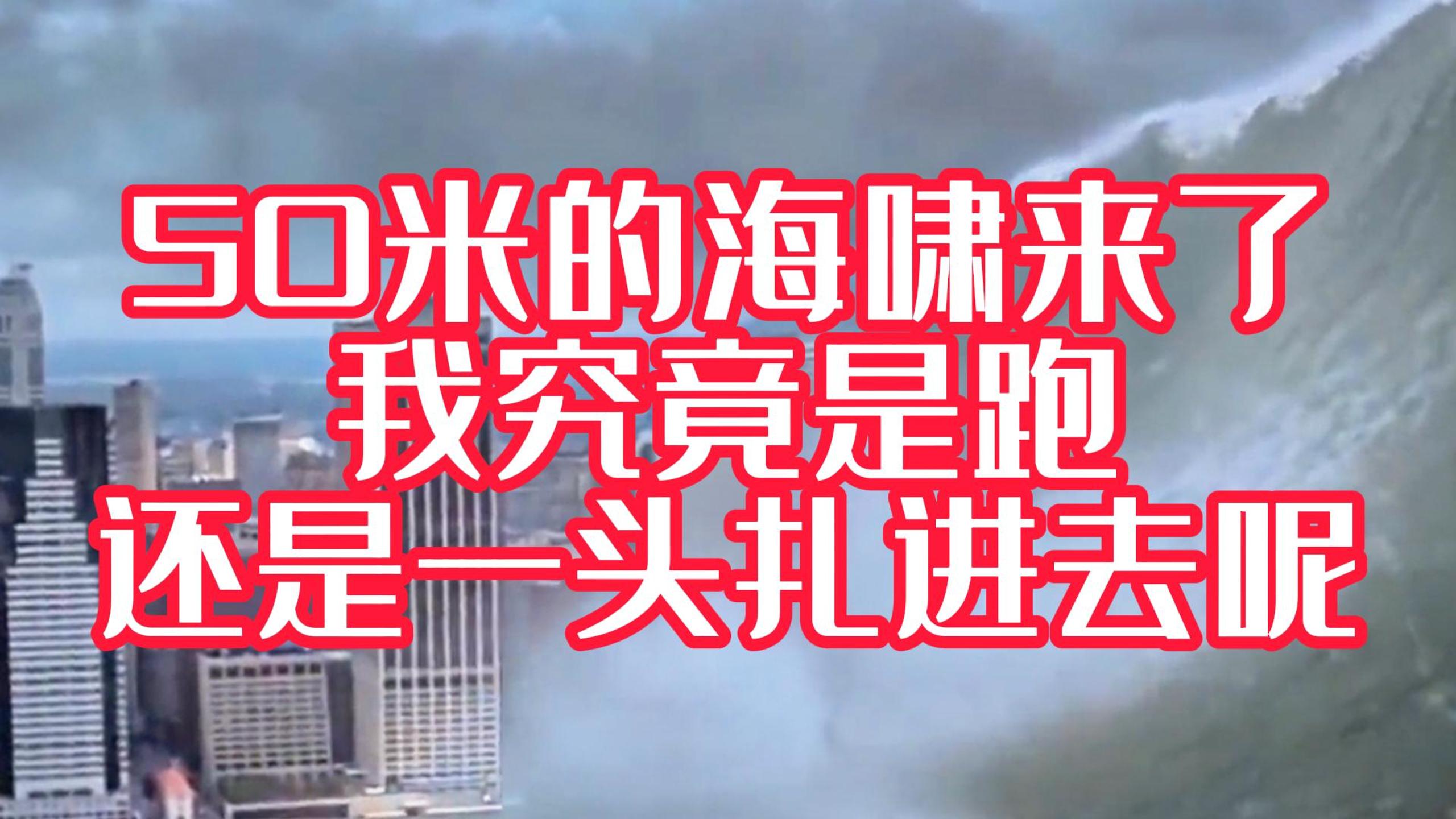海啸来了~我是跑呢？还是栽进去呢？#科普三维动画